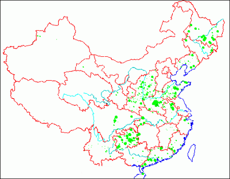 烟草种植分布图