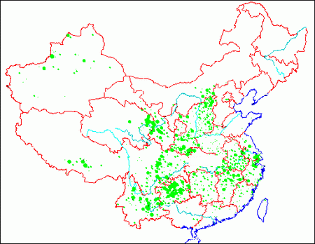 油菜种植分布图