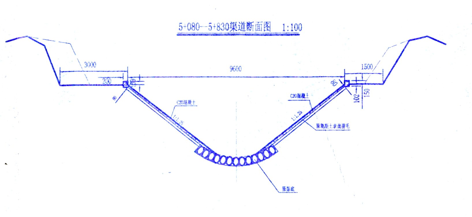 渠道断面图